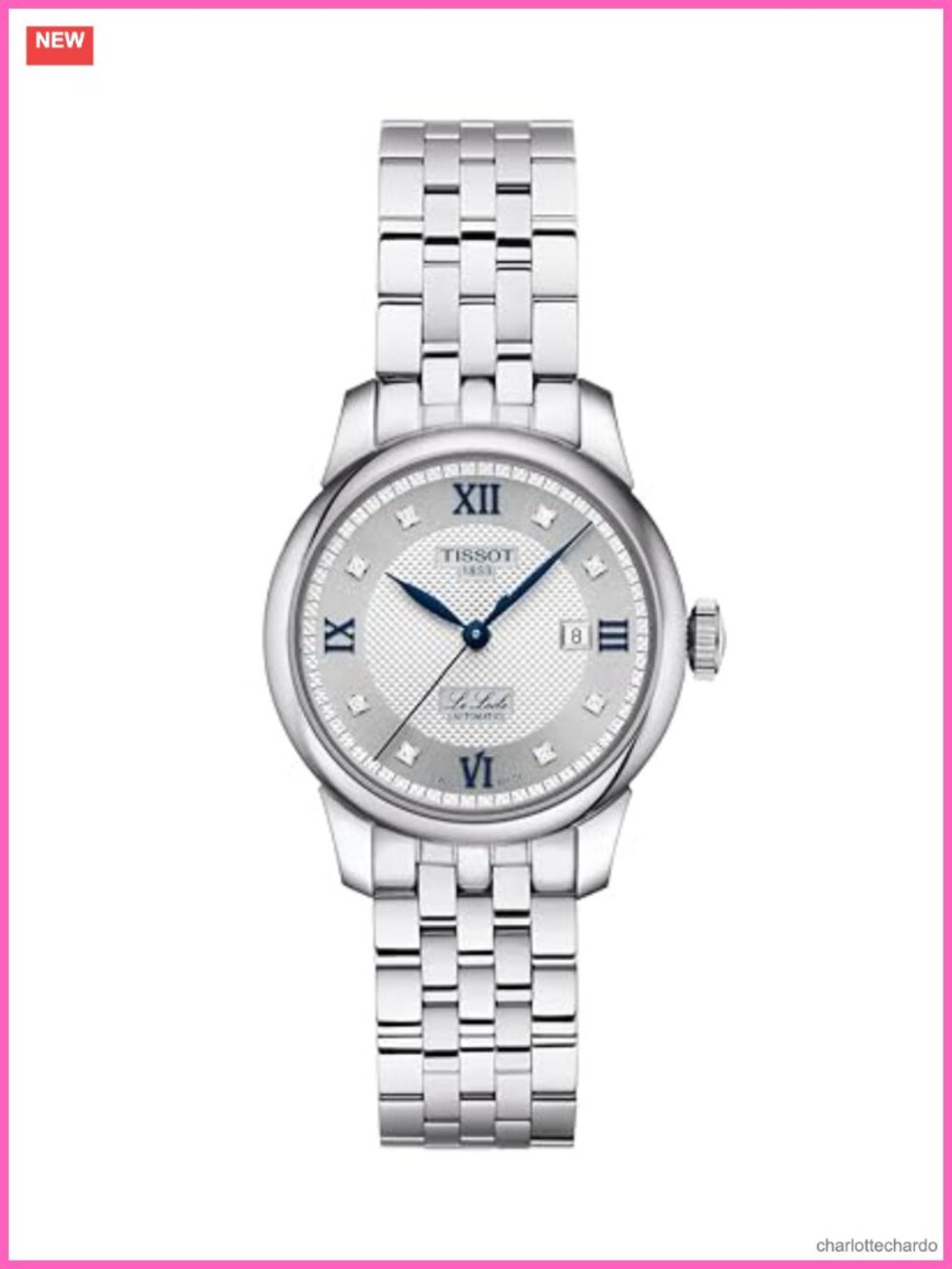 Tissot Le Locle Swiss Automatic 29mm Diamond Silver Dial Women's Watch